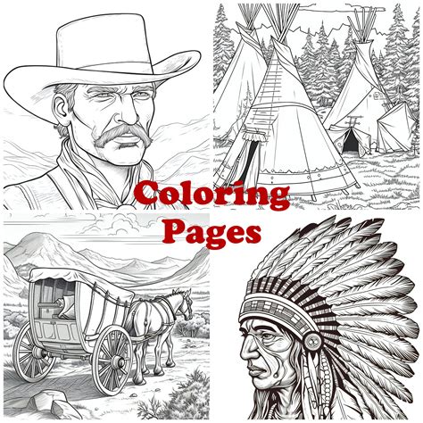 cowgirl coloring pages|Wild West Coloring Pages